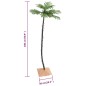 vidaXL Palmera artificial con 96 LED blanco cálido 180 cm vidaXL Palmera artificial con 96 LED blanco cálido 180 cm