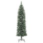 vidaXL Árbol de Navidad artificial estrecho con soporte PVC 210 cm vidaXL Árbol de Navidad artificial estrecho con soporte PVC 210 cm
