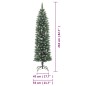 vidaXL Árbol de Navidad artificial estrecho con soporte PVC 210 cm vidaXL Árbol de Navidad artificial estrecho con soporte PVC 210 cm