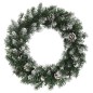 vidaXL Corona de Navidad con luces LED PVC verde 45 cm vidaXL Corona de Navidad con luces LED PVC verde 45 cm