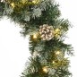 vidaXL Corona de Navidad con luces LED PVC verde 45 cm vidaXL Corona de Navidad con luces LED PVC verde 45 cm