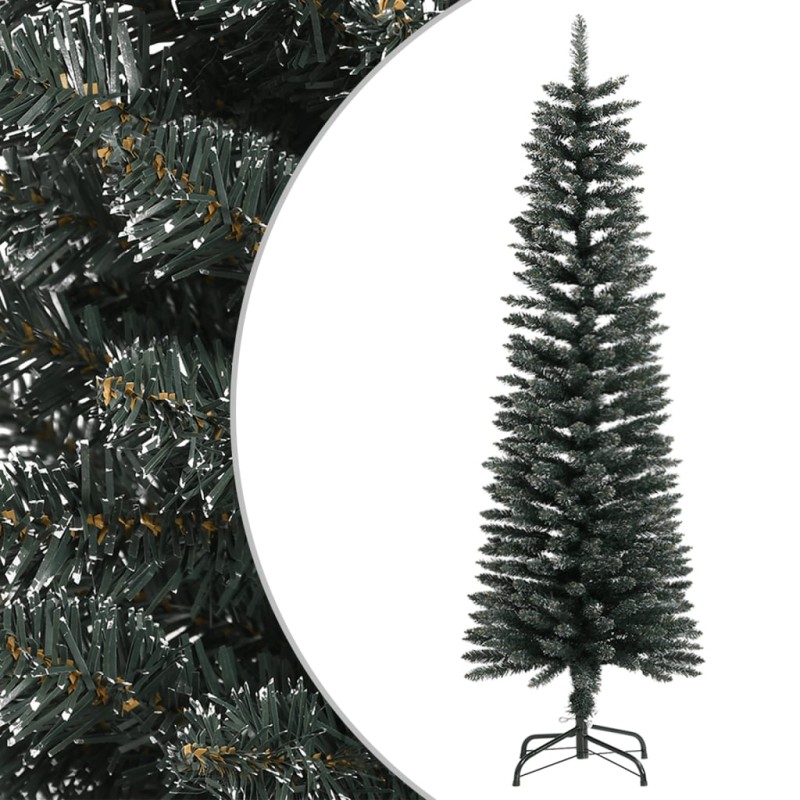 vidaXL Árbol Navidad artificial estrecho con soporte PVC verde 150 cm vidaXL Árbol Navidad artificial estrecho con soporte PVC verde 150 cm