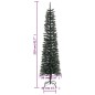 vidaXL Árbol Navidad artificial estrecho con soporte PVC verde 210 cm vidaXL Árbol Navidad artificial estrecho con soporte PVC verde 210 cm