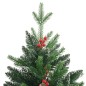 vidaXL Árbol de Navidad artificial con bisagras y frutos rojos 180 cm vidaXL Árbol de Navidad artificial con bisagras y frutos rojos 180 cm