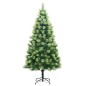 vidaXL Árbol de Navidad artificial con bisagras y soporte 180 cm vidaXL Árbol de Navidad artificial con bisagras y soporte 180 cm
