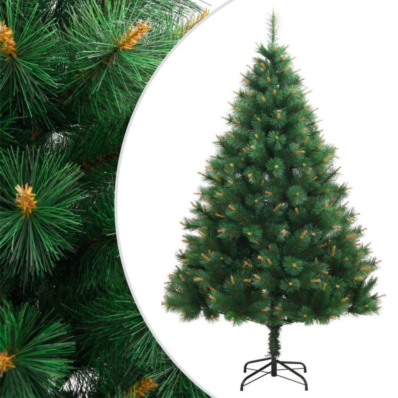 vidaXL Árbol de Navidad artificial con bisagras y soporte 180 cm vidaXL Árbol de Navidad artificial con bisagras y soporte 180 cm