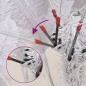 vidaXL Árbol de Navidad artificial con bisagras y nieve flocada 150 cm vidaXL Árbol de Navidad artificial con bisagras y nieve flocada 150 cm
