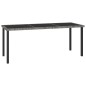 vidaXL Juego de comedor para jardín 7 piezas ratán sintético gris vidaXL Juego de comedor para jardín 7 piezas ratán sintético gris