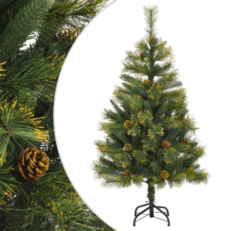 vidaXL Árbol de Navidad artificial con piñas 120 cm vidaXL Árbol de Navidad artificial con piñas 120 cm