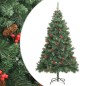 vidaXL Árbol de Navidad artificial con piñas y bayas 240 cm vidaXL Árbol de Navidad artificial con piñas y bayas 240 cm