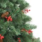 vidaXL Árbol de Navidad artificial con piñas y bayas 240 cm vidaXL Árbol de Navidad artificial con piñas y bayas 240 cm