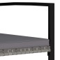 vidaXL Juego de comedor para jardín 7 piezas ratán sintético gris vidaXL Juego de comedor para jardín 7 piezas ratán sintético gris