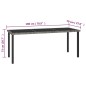 vidaXL Juego de comedor para jardín 7 piezas ratán sintético gris vidaXL Juego de comedor para jardín 7 piezas ratán sintético gris