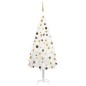 vidaXL Árbol de Navidad preiluminado con luces y bolas blanco 180 cm vidaXL Árbol de Navidad preiluminado con luces y bolas blanco 180 cm