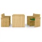 vidaXL Comedor de jardín 5 pzas con cojines madera de pino impregnada vidaXL Comedor de jardín 5 pzas con cojines madera de pino impregnada