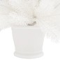 vidaXL Árbol de Navidad preiluminado con luces y bolas blanco 65 cm vidaXL Árbol de Navidad preiluminado con luces y bolas blanco 65 cm