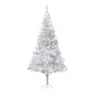 vidaXL Árbol de Navidad preiluminado con luces y bolas plateado 210 cm vidaXL Árbol de Navidad preiluminado con luces y bolas plateado 210 cm