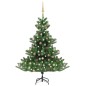 vidaXL Árbol de Navidad abeto Nordmann con LEDs y bolas verde 210 cm vidaXL Árbol de Navidad abeto Nordmann con LEDs y bolas verde 210 cm