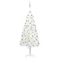 vidaXL Árbol de Navidad preiluminado con luces y bolas blanco 210 cm vidaXL Árbol de Navidad preiluminado con luces y bolas blanco 210 cm