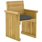 vidaXL Comedor de jardín 7 pzas con cojines madera de pino impregnada vidaXL Comedor de jardín 7 pzas con cojines madera de pino impregnada