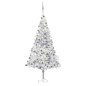 vidaXL Árbol de Navidad preiluminado con luces y bolas plateado 240 cm vidaXL Árbol de Navidad preiluminado con luces y bolas plateado 240 cm