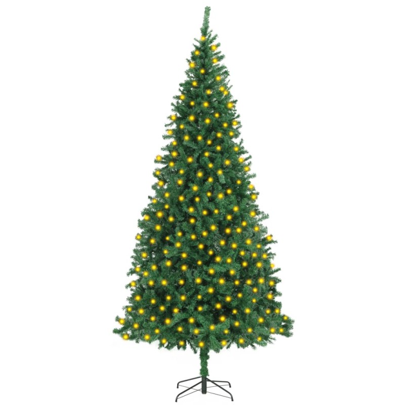 vidaXL Árbol de Navidad artificial preiluminado con luces verde 300 cm vidaXL Árbol de Navidad artificial preiluminado con luces verde 300 cm
