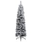vidaXL Árbol de Navidad delgado con nieve PVC verde 180 cm vidaXL Árbol de Navidad delgado con nieve PVC verde 180 cm