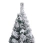 vidaXL Árbol de Navidad delgado con nieve PVC verde 180 cm vidaXL Árbol de Navidad delgado con nieve PVC verde 180 cm