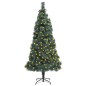 vidaXL Árbol de Navidad con luces y soporte PET verde 180 cm vidaXL Árbol de Navidad con luces y soporte PET verde 180 cm