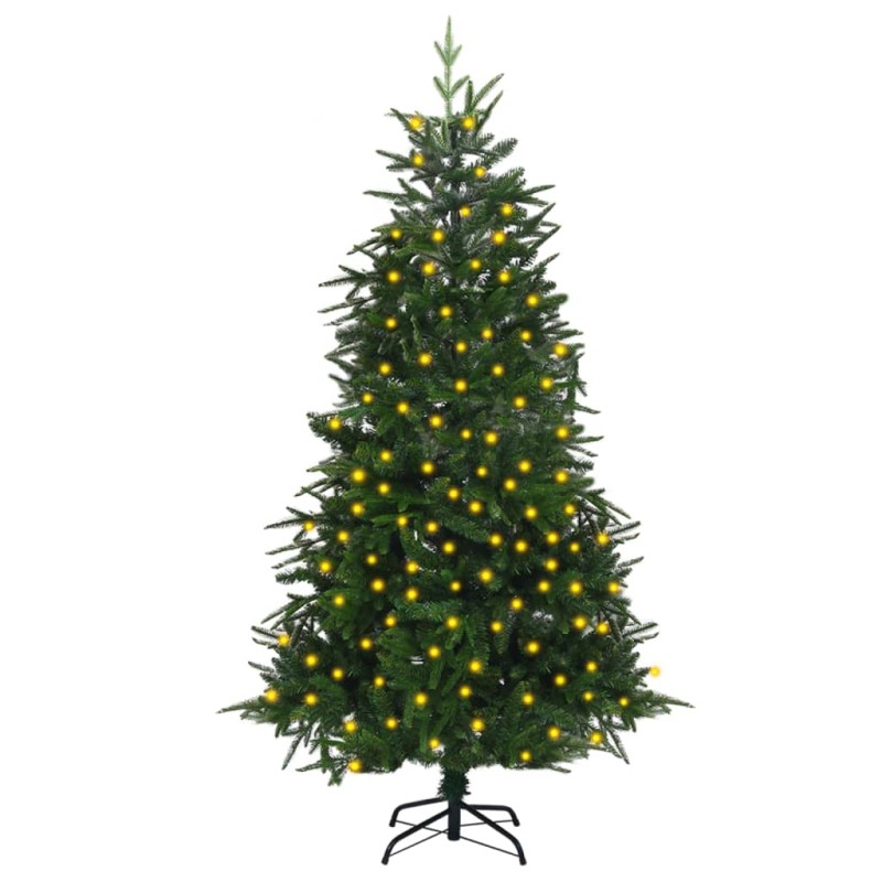vidaXL Árbol de Navidad artificial con luces PVC&PE verde 180 cm vidaXL Árbol de Navidad artificial con luces PVC&PE verde 180 cm