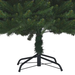 vidaXL Árbol de Navidad artificial con luces PVC&PE verde 180 cm