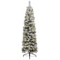 vidaXL Árbol de Navidad delgado con nieve PVC verde 120 cm vidaXL Árbol de Navidad delgado con nieve PVC verde 120 cm
