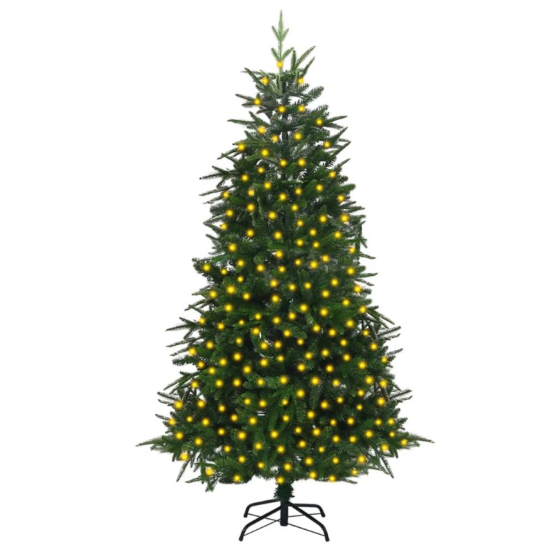vidaXL Árbol de Navidad artificial con luces PVC&PE verde 240 cm vidaXL Árbol de Navidad artificial con luces PVC&PE verde 240 cm