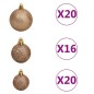 vidaXL Árbol de Navidad preiluminado con luces y bolas verde 400 cm