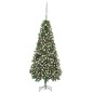 vidaXL Árbol de Navidad helado con luces, bolas y piñas 210 cm vidaXL Árbol de Navidad helado con luces, bolas y piñas 210 cm