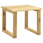 vidaXL Tumbona de jardín con mesa y cojín de madera de pino impregnada vidaXL Tumbona de jardín con mesa y cojín de madera de pino impregnada