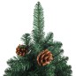 vidaXL Árbol de Navidad delgado con luces y bolas verde 150 cm vidaXL Árbol de Navidad delgado con luces y bolas verde 150 cm