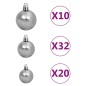vidaXL Árbol de Navidad artificial con LED y bolas verde 400 cm vidaXL Árbol de Navidad artificial con LED y bolas verde 400 cm