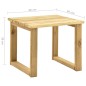 vidaXL Tumbona de jardín con mesa y cojín de madera de pino impregnada vidaXL Tumbona de jardín con mesa y cojín de madera de pino impregnada