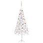 vidaXL Árbol de Navidad de esquina LED y bolas PVC blanco 210 cm vidaXL Árbol de Navidad de esquina LED y bolas PVC blanco 210 cm