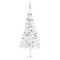 vidaXL Árbol de Navidad de esquina LED y bolas PVC blanco 180 cm vidaXL Árbol de Navidad de esquina LED y bolas PVC blanco 180 cm
