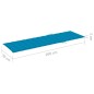 vidaXL Tumbona doble y cojines madera pino impregnada azul