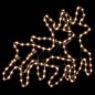 vidaXL Figura de reno Navidad con LED 2 uds blanco cálido 57x55x4,5 cm vidaXL Figura de reno Navidad con LED 2 uds blanco cálido 57x55x4,5 cm