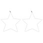 vidaXL Figuras estrellas Navidad con 48 LED 2 uds blanco cálido 56cm vidaXL Figuras estrellas Navidad con 48 LED 2 uds blanco cálido 56cm