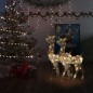 vidaXL Adorno de renos de Navidad acrílico multicolor 2 uds 120 cm vidaXL Adorno de renos de Navidad acrílico multicolor 2 uds 120 cm