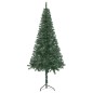 vidaXL Árbol de Navidad artificial de esquina LED y bolas verde 120 cm vidaXL Árbol de Navidad artificial de esquina LED y bolas verde 120 cm
