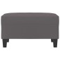 vidaXL Reposapiés de cuero sintético gris 70x55x41 cm vidaXL Reposapiés de cuero sintético gris 70x55x41 cm