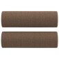 vidaXL Cojines decorativos 2 uds tela marrón 15x50 cm vidaXL Cojines decorativos 2 uds tela marrón 15x50 cm