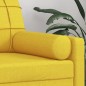 vidaXL Cojines decorativos 2 uds tela amarillo claro 15x50 cm