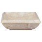 vidaXL Lavabo crema mármol 50x35x10 cm vidaXL Lavabo crema mármol 50x35x10 cm